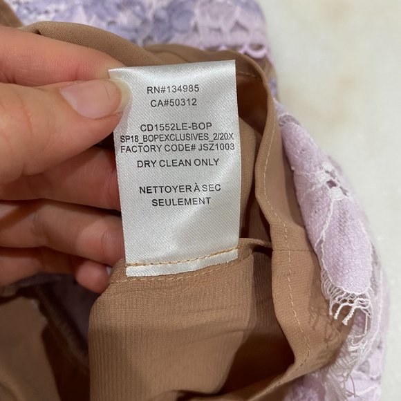 For Love and Lemons Matador Tulle Floral Lace Dress in Lilac Purple - Size Small - Picture 10 of 15